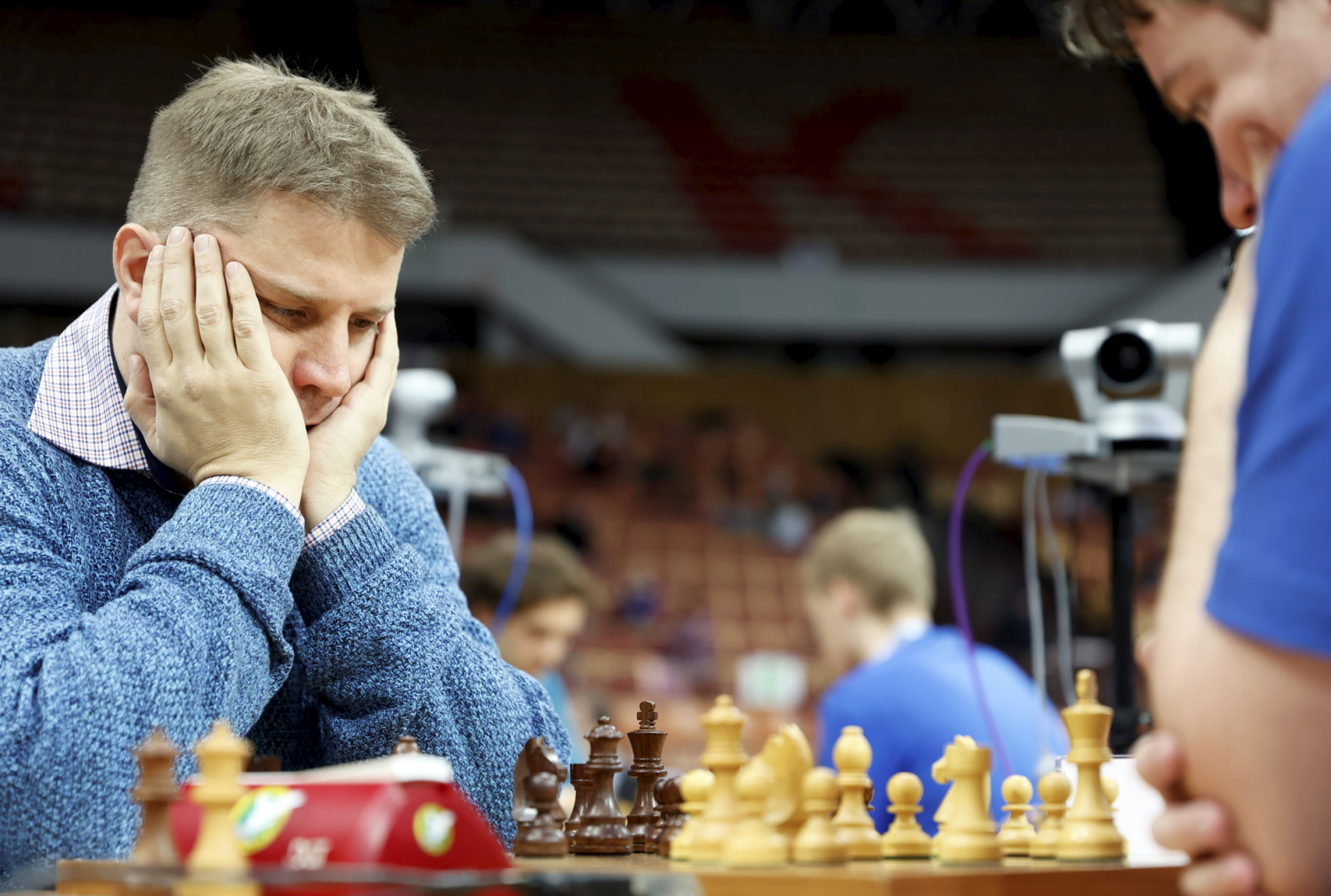 Fot. P. Skraba. Alexander Motylev został mistrzem Europy w szachach szybkich