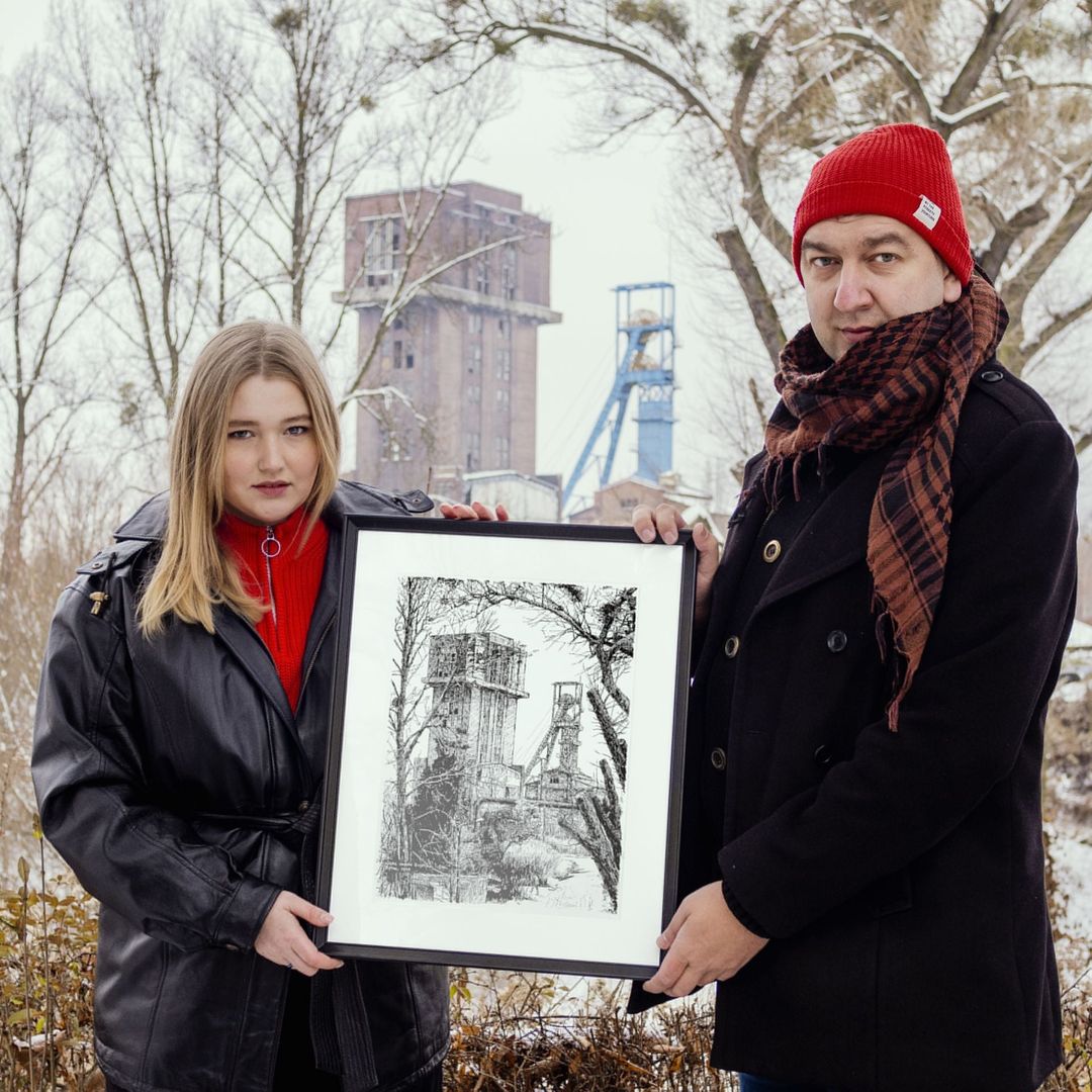 Fot. Grafiki Śląsk. Małżeństwo artystów pochodzących z Ukrainy