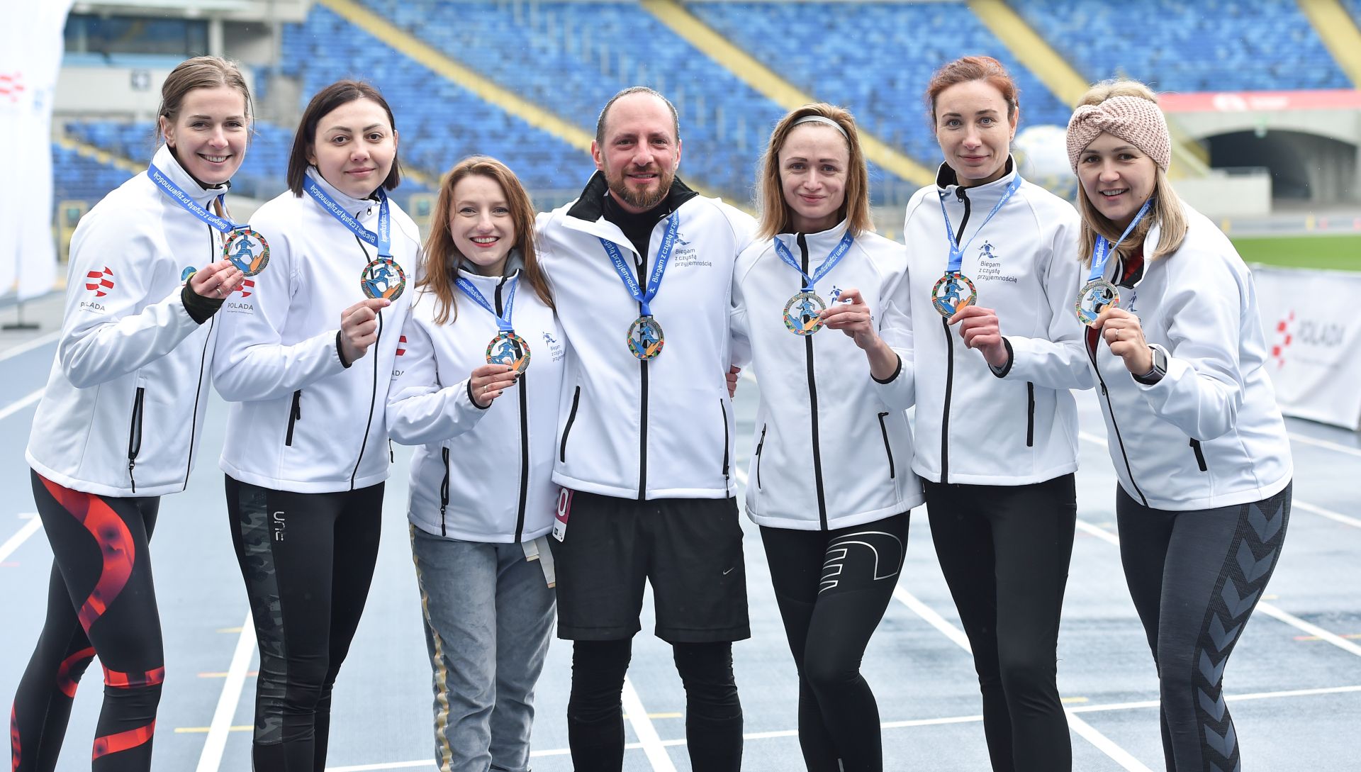 Fot. Press Focus/Marcin Bulanda. Medale symbolicznie wspierały obywateli Ukrainy