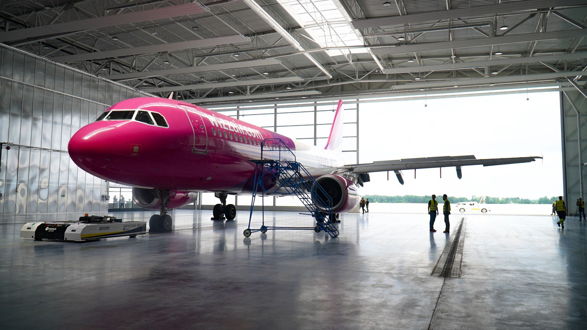 Fot. Grzegorz Bargieła/WKATOWICACH.eu. Najemcą nowego hangaru w Katowice Airport jest Wizz Air. To tutaj będą serwisowane samoloty przewoźnika