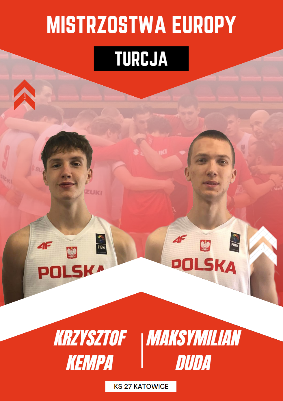 Fot. KS 27 Katowice. Krzysztof Kempa i Michał Bentkowski zagrają w Mistrzostwach Europy U18