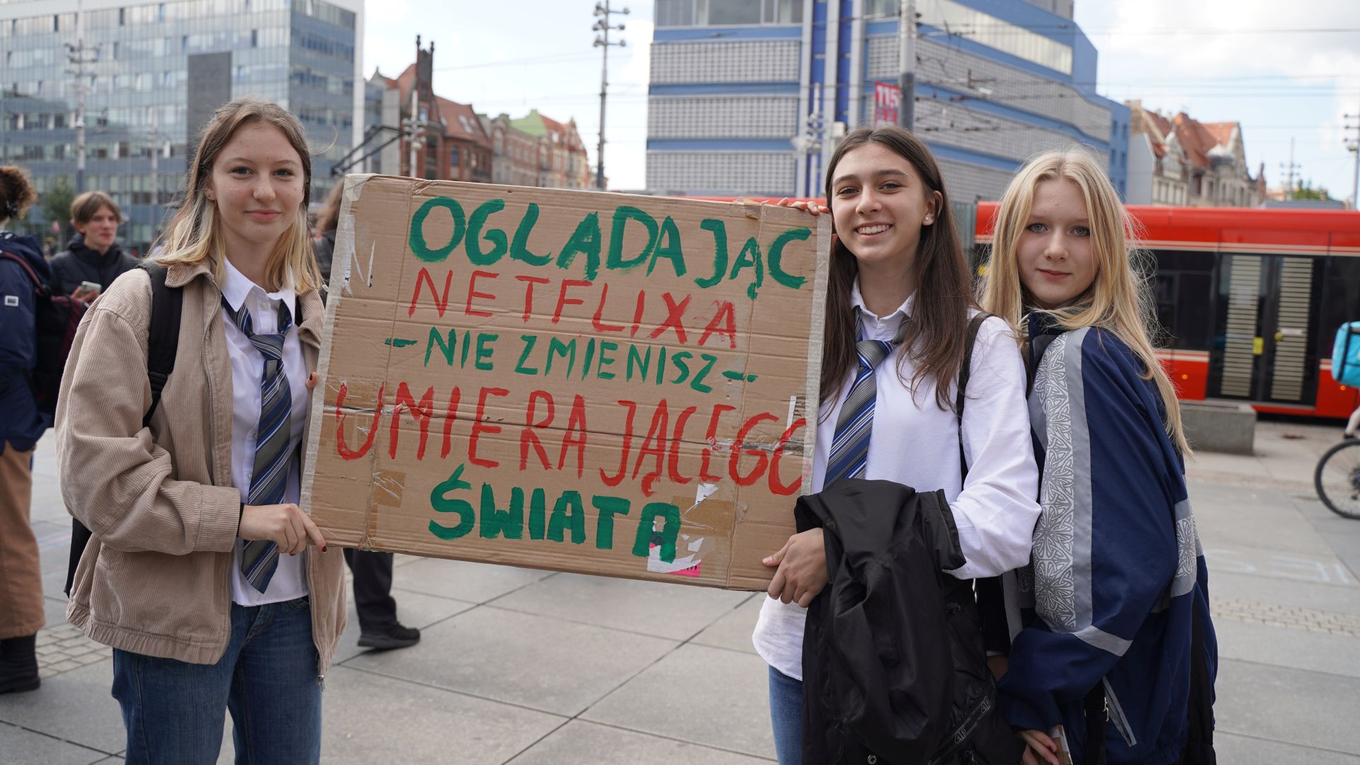 Protest Młodzieżowego Strajku Klimatycznego