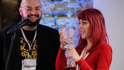 Anna Cieplak ze Śląską Nagrodą Literacką Honoris Krauza