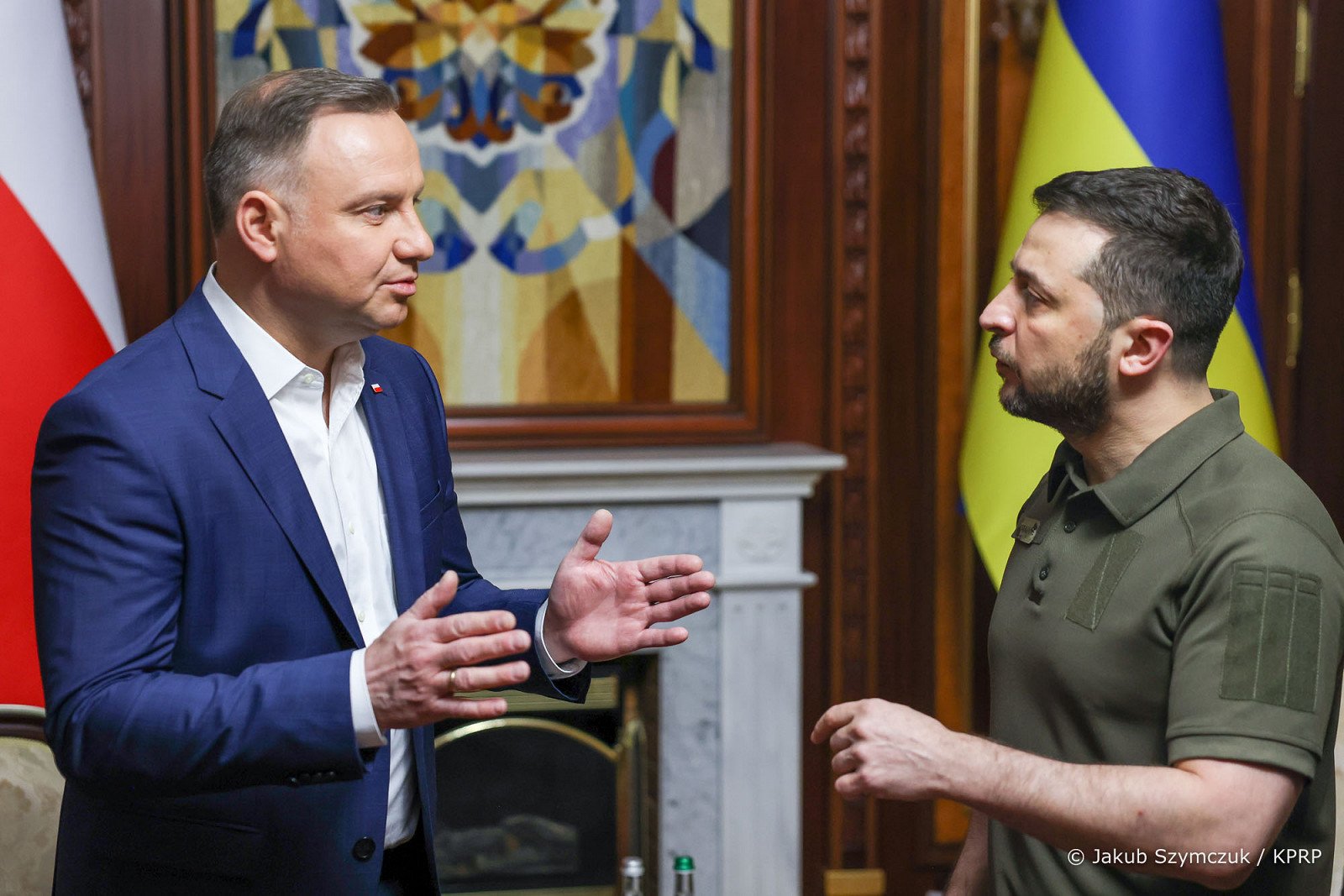 Prezydent Ukrainy podziękował m.in. Katowicom za wsparcie. 
