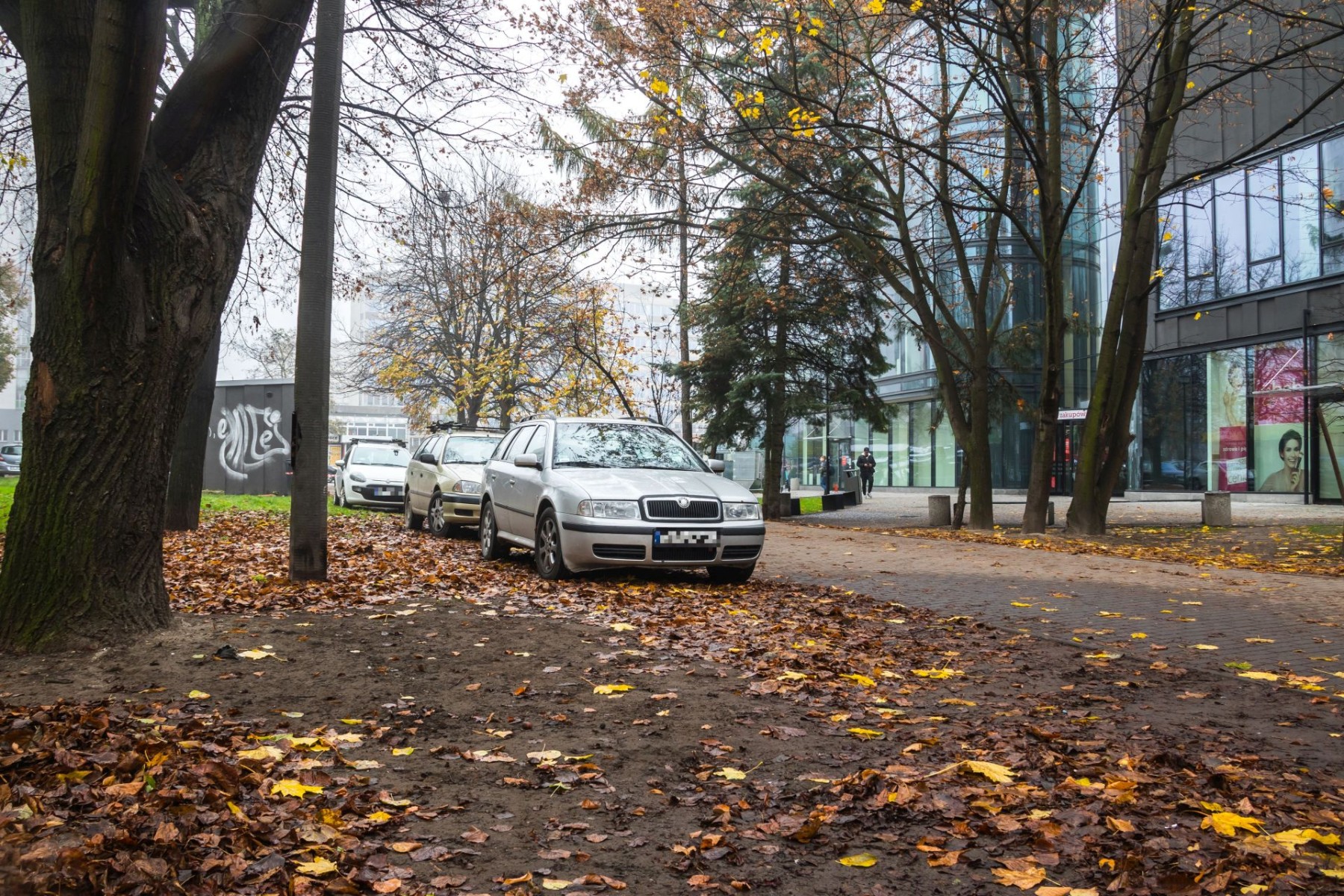 samochody parking centrum Katowic