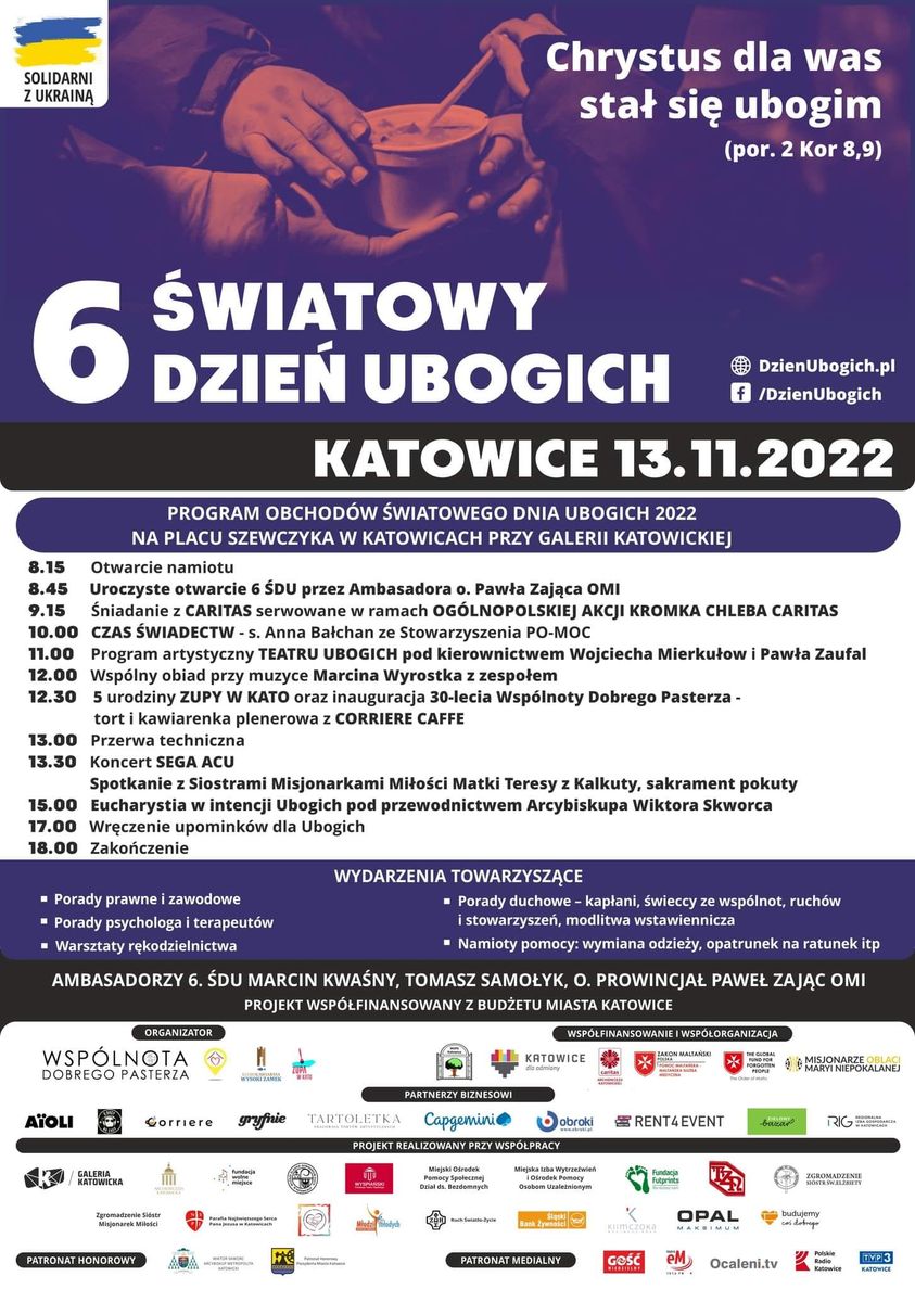 VI Światowy Dzień Ubogich w Katowicach