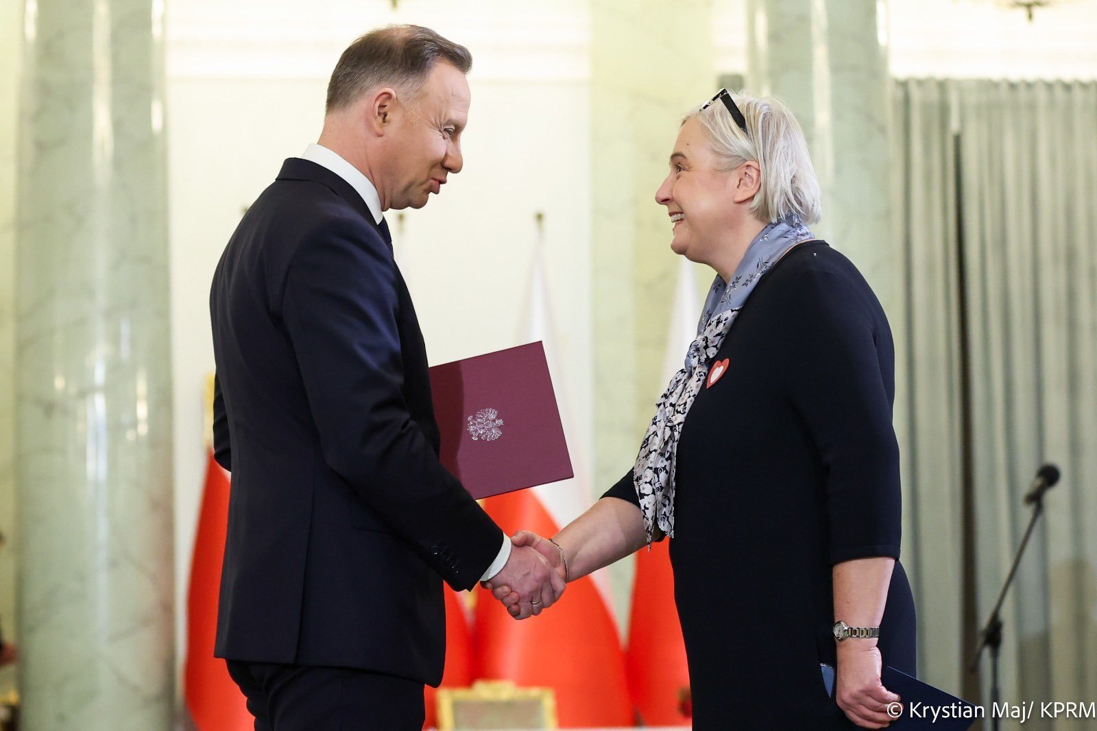 minister Marzena Czarnecka i prezydent Andrzej Duda