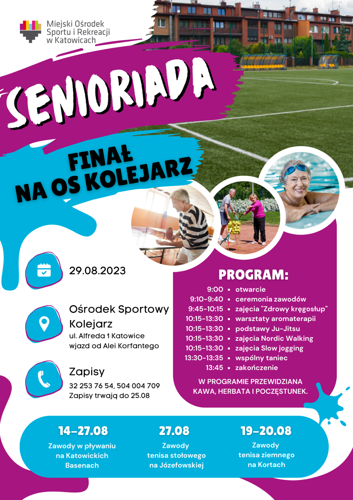 Plakat Katowickiej Senioriady Sportowej