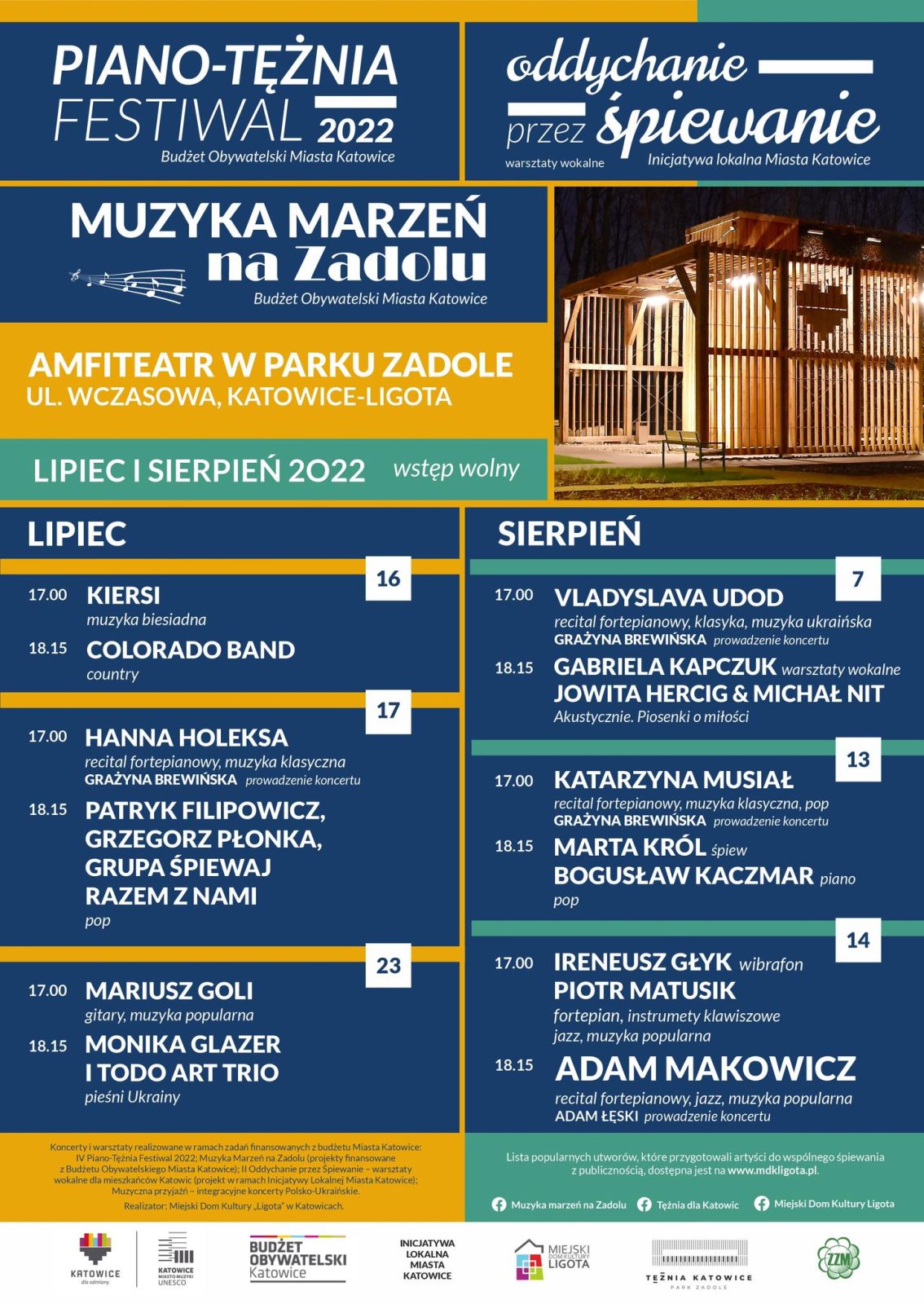 Plakat Piano Tężnia Festiwal 2022